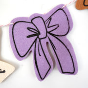 Bows Felt Garland Print Premium Bunting