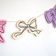 Bows Felt Garland Print Premium Bunting
