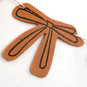 Bows Felt Garland Print Premium Bunting