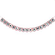 Felt USA Patriotic God Bless America Banner Bunting