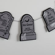 Humorous Headstone Felt Banner Garland Premium Quality Layered Bunting