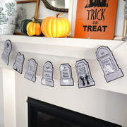 Humorous Headstone Felt Banner Garland Premium Quality Layered Bunting