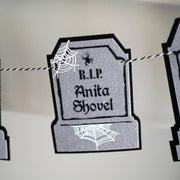 Humorous Headstone Felt Banner Garland Premium Quality Layered Bunting
