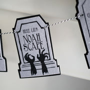 Humorous Headstone Felt Banner Garland Premium Quality Layered Bunting