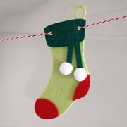 Stockings Garland Christmas 10 Stockings Eco Felt 65 inches wide