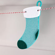 Stockings Garland Christmas 10 Stockings Eco Felt 65 inches wide