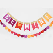 Bright Be Mine Banner with Gold Glitter
