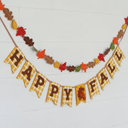 Happy Fall Gingham Print Banner