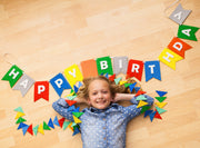 Happy Birthday Banner- Party Colors