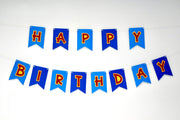 Happy Birthday Banner- Blues