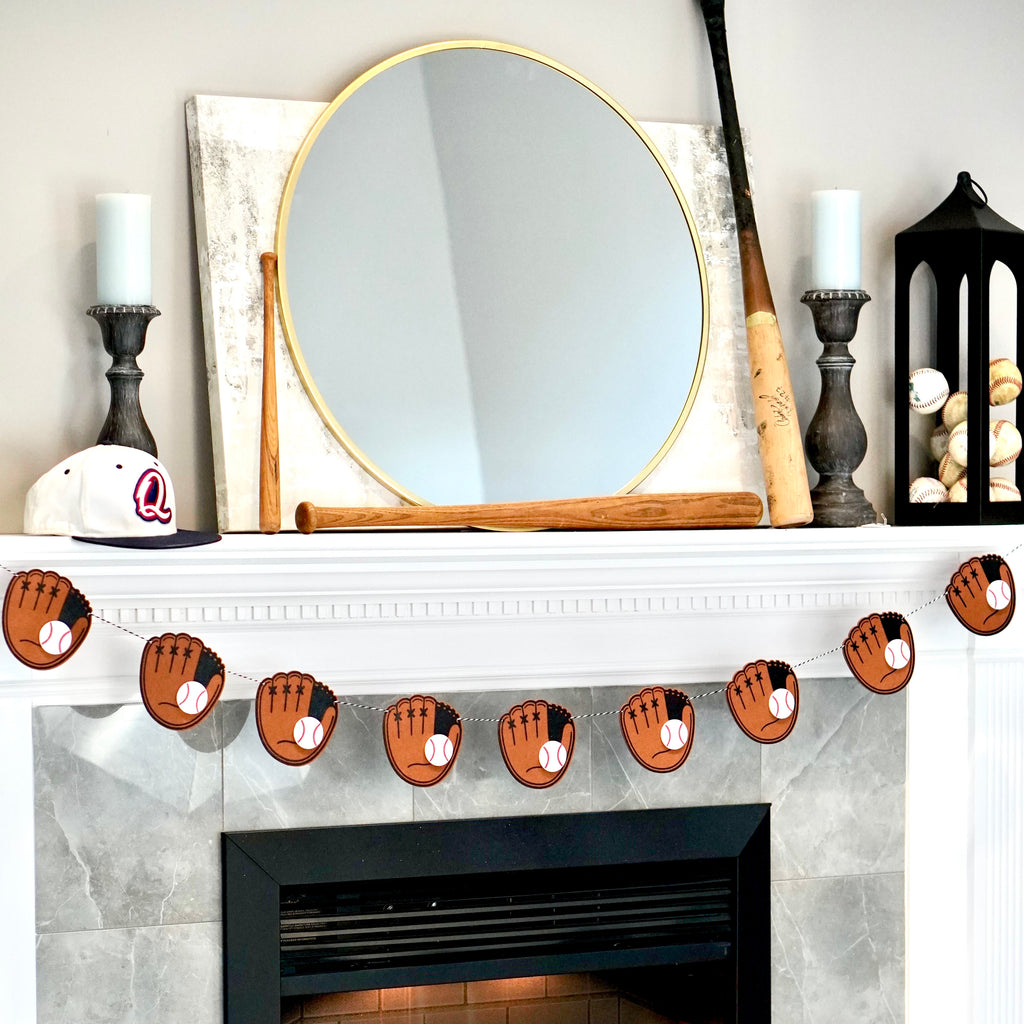 Baseball Mitt and Ball Garland