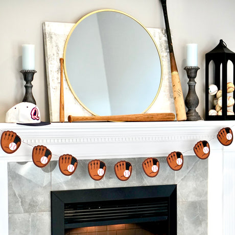 Baseball Mitt and Ball Garland