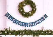 Let It Snow Felt Banner