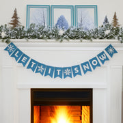 Let It Snow Felt Banner