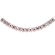Felt USA Patriotic God Bless America Banner Bunting