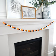 Large Ball Garland Halloween with White