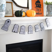 Humorous Headstone Felt Banner Garland Premium Quality Layered Bunting