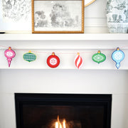 Ornament Christmas Garland Design Made from High Quality Eco Felt 60 inches wide