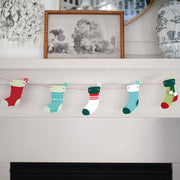 Stockings Garland Christmas 10 Stockings Eco Felt 65 inches wide