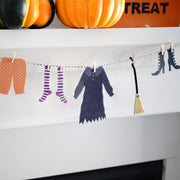 Witch's Clothes Line Felt Halloween Garland Premium Quality Layered Bunting