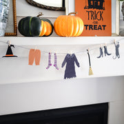 Witch's Clothes Line Felt Halloween Garland Premium Quality Layered Bunting