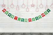 Merry Christmas Banner White
