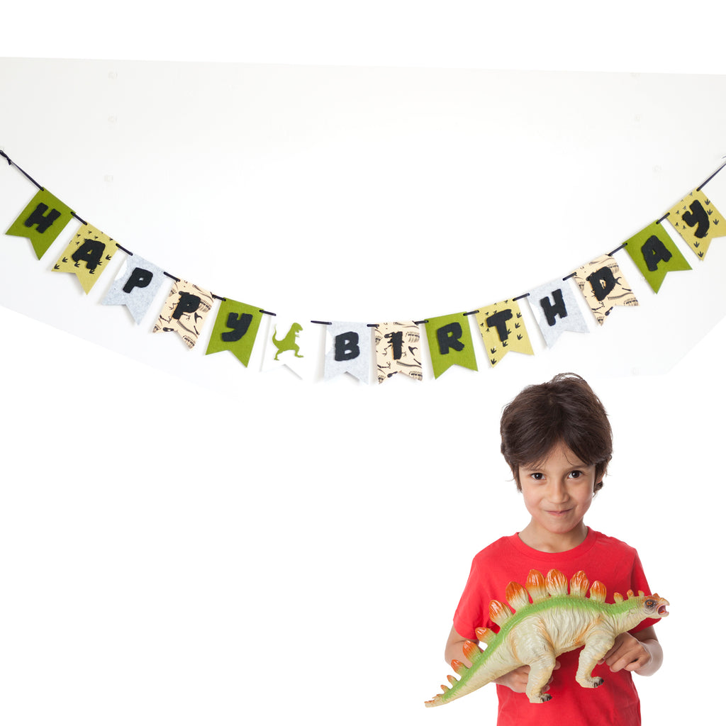 Happy Birthday Dinosaur Banner