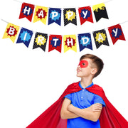 Superhero Happy Birthday Banner