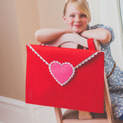 Red Valentine Letter Envelope Pouch